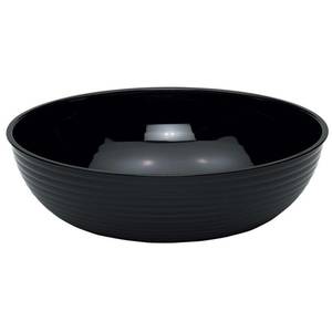 Cambro RSB8CW110 Camwear 8in Round Ribbed Serving Bowl Black