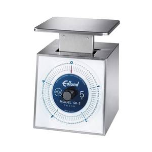 Edlund SR-5 5 lb. Dishwasher Safe Portion Scale with Rotating Dial