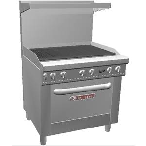 Southbend 436A-3C Ultimate Series Range - 36" Charbroiler w/ Conv. Oven Base