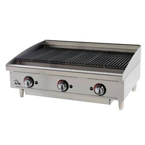 Star 6136RCBF Star-Max Countertop 36in Radiant Gas Charbroiler