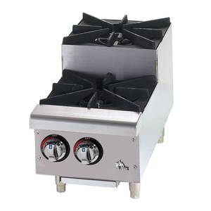 Star 602HF-SU Star-Max 2 Burner 50kBTU Step-Up Countertop Gas Hot Plate