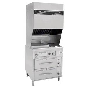 Wells WV-2HSGRW Ventless Range w/ Drawer Warmers, Griddle & Spiral Burners