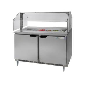 Beverage Air SPE48HC-12-SNZ 13.9 Cu.Ft Refrigerated Counter & Condiment Station