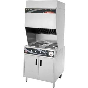 Wells WV-4HF Ventless Range w/ Cabinet Base & 4 French Style Hot Plates