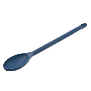 Browne Foodservice 57538203 12" Blue Solid Serving Spoon Nylon