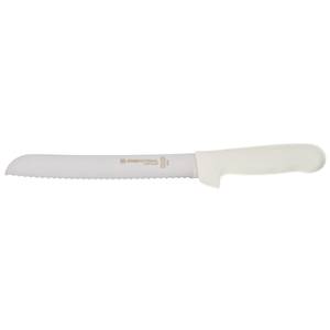 Dexter Russell S162-8SC-PCP Sani-Safe 8" Scalloped Edge Bread Knife White Handle