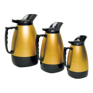Update International H422/64 64oz Black & Gold Coffee Server 