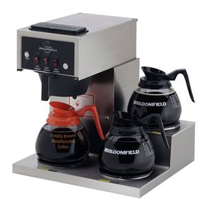 Bloomfield 8571-D3 Low Profile Koffee King Three Warmer Pour-Over Coffee Brewer