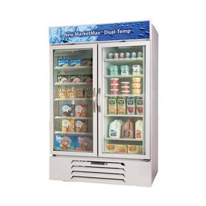 Beverage Air MMRF49-1-*-*-LED 49 CuFt MarketMax Dual-Temp Reach-In Merchandiser w/ LED's