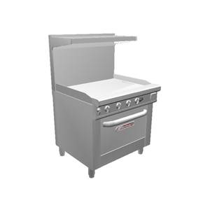 Southbend 436D-3T Ultimate 36" Range w/ Standard Oven & 36" Therm. Griddle