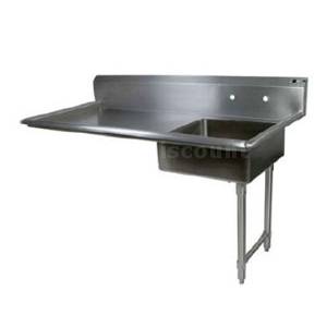 John Boos EDTS8-S30-50UC 50" S/s Undercounter Soiled Dishtable Left or Right Side