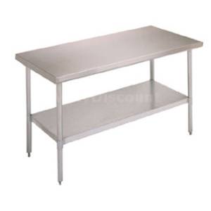 John Boos FBLG2424 24" x 24" Stainless Work Table Galvanized Undershelf