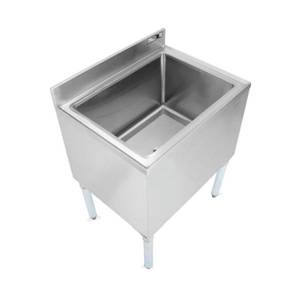 John Boos EUBIB-12-4821-X 48" W Insulated Underbar Ice Bin 12" Bin Height 21"D w/Drain