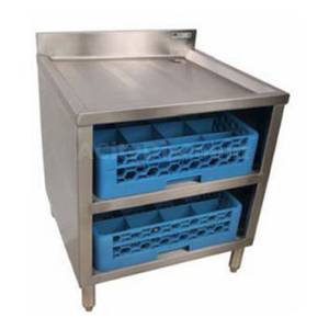 John Boos EUBGRS-24-2-X 24" Underbar Glass Rack Storage Cabinet Holds 2 Glass Racks