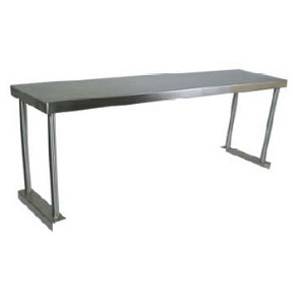 John Boos OS-ES-1296 96" x 12" Single Overshelf Stainless Table Mounted