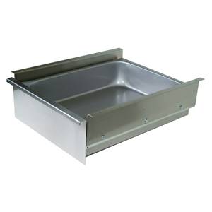 John Boos D09 15" x 20" x 5" Stainless Drawer w/ Roller Bearing Slides