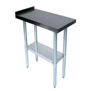 John Boos EFT8-3015 15" x 30" S/s Filler Table 1.5" Riser Galvanized Undershelf