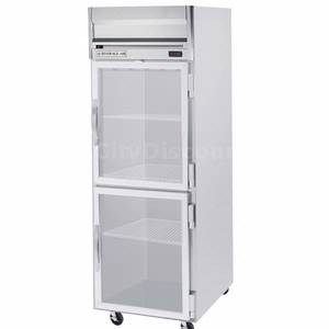 Beverage Air HFPS1-1HG 24 CuFt Horizon Spec Series LED Glass 2Door Reach-In Freezer