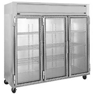 Randell 2031 72 CuFt Reach-In Triple Glass Door Refrigerator
