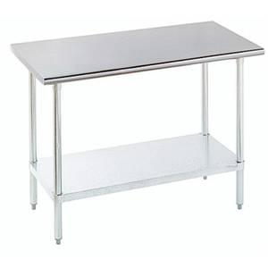 Advance Tabco ELAG-242-X 24" x 24" S/s Work Table 16 Gauge with Galvanized Undershelf