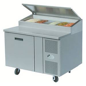 Randell 8148N-290-PCB 48in Wide Refrigerated Pizza Prep Table w/ Cutting Board