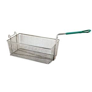 Update International FB-178PH 17in x 8in x 6in Fry Basket w/ Plastic Handle