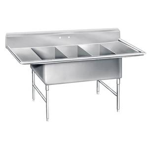 Advance Tabco K7-CS-29 70" L 3 Compartment Convenience Store Sink 14"X16"x12" Bowls