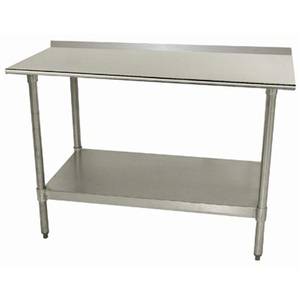 Advance Tabco TTF-240-X 30"x24" S/s Work Table 1.5" Riser 18 Gauge Galvanized Shelf