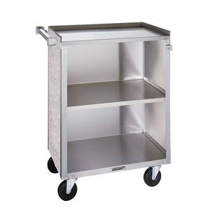 Lakeside 610 16.5"W x 27.75"L Enclosed 3-Shelf Cart w/ 300 lb Capacity
