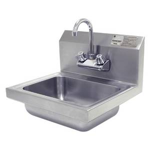 Advance Tabco 7-PS-EC-1X Hand Sink 14"x10" Bowl Splash Mount Gooseneck Faucet