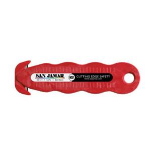 San Jamar KK403 Pack of 3 Box Cutters Red