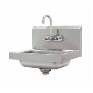 Advance Tabco 7-PS-60 Wall Mount Hand Sink 14"x10"x5" Bowl w/ Splash Mount Faucet