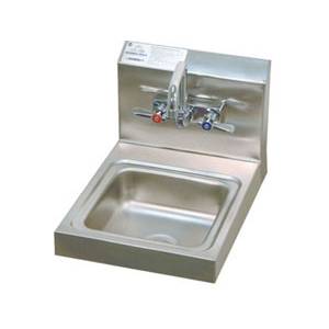 Advance Tabco 7-PS-23 Wall Mount Hand Sink 9"x9"x5" Bowl w/ Splash Mount Faucet