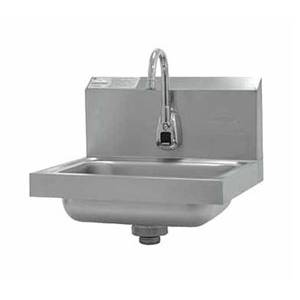 Advance Tabco 7-PS-61 Wall Mount Hand Sink 14"x10"x5" Bowl w/ Electronic Faucet