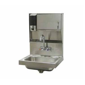 Advance Tabco 7-PS-79 Soap & Towel Hand Sink 14"x10"x5" Bowl w/ Gooseneck Faucet