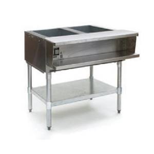 Eagle Group WT2 2-Well Electric Steam Table w/ Galvanized Shelf & Legs