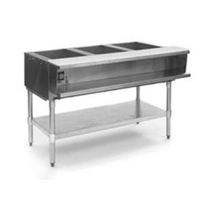 Eagle Group WT3 3-Well Electric Steam Table w/ Galvanized Shelf & Legs