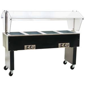 Eagle Group BPDHT4-X Deluxe Serving Mate 4-Well Electric Hot Food Table / Buffet
