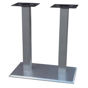 Art Marble SS30A-1527D Stainless Steel Dining Height Dual Post Rectangle Table Base