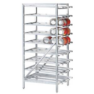 Advance Tabco CR10-162-X Aluminum Full Can Rack Stationary Holds (162) #10 Cans