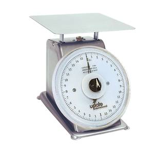 Update International UPS-72R Stainless Steel 2lb Capacity Scale w/ 7in Rotating Dial 