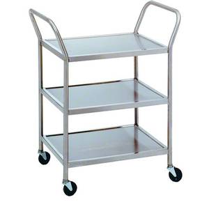 Advance Tabco UC-3-1827 34.5" x 18" Stainless Utility Cart w/ 3 Shelves Knock Down