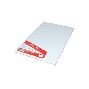 John Boos P1080 18" x 12" Poly Cutting Board White 1" Thick Reversible