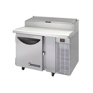 Victory Refrigeration VPT-46 46" Stainless Refrigerated Pizza Prep Table Cooler w/ 1 Door