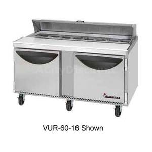 Victory Refrigeration VUR-60-12 60" Value Line Refrigerated Sandwich Prep Table w/ 12 Pans