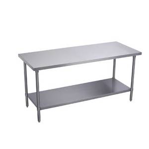 Elkay Foodservice EWT30S96-STG-4X 96" x 30" Work Table 18/300 Stainless with Galvanized Shelf