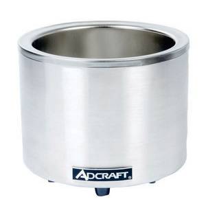 Adcraft FW-1200WR 7 / 11 Qt. Countertop Round Food Warmer / Cooker