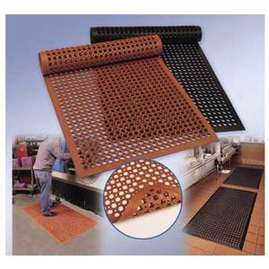 Cactus Mat 2530-C5 Topdek Jr. Rubber Kitchen/Industrial Mat 3X5 Black