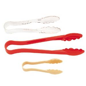 Cambro 6TGS 12 ea. - 6" Lugano Scallop Grip Plastic Tongs