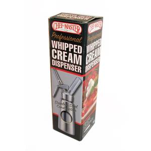 ChefMaster 90078 NSF Stainless Steel Whipped Cream Dispenser - 0.5L / 1 Pint
